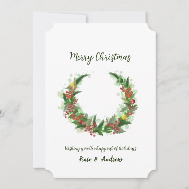 Cartes Pour Fêtes Annuelles Joyeux Noël (Devant)