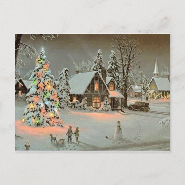 Cartes Pour Fêtes Annuelles Joyeux Noël (Devant)