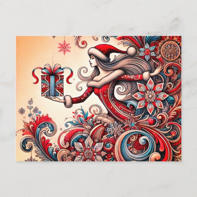 Cartes Pour Fêtes Annuelles Joyeux Noël (Devant)