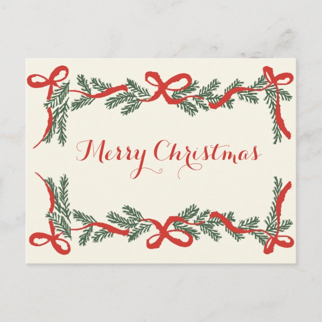 Cartes Pour Fêtes Annuelles Joyeux Noël (Devant)