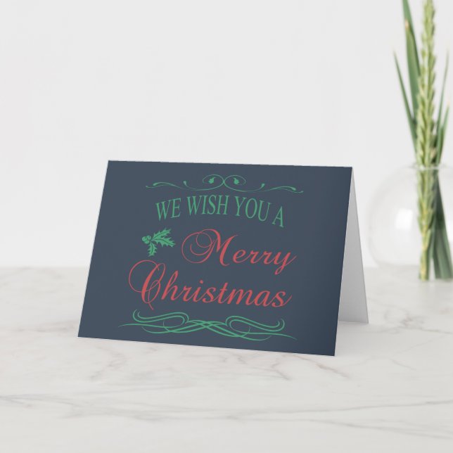 Cartes Pour Fêtes Annuelles Joyeux Noël (Devant)