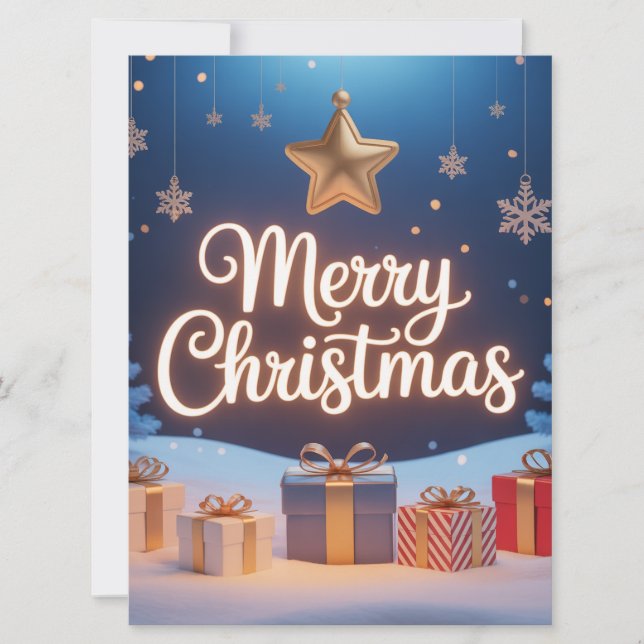 Cartes Pour Fêtes Annuelles Joyeux Noël (Devant)