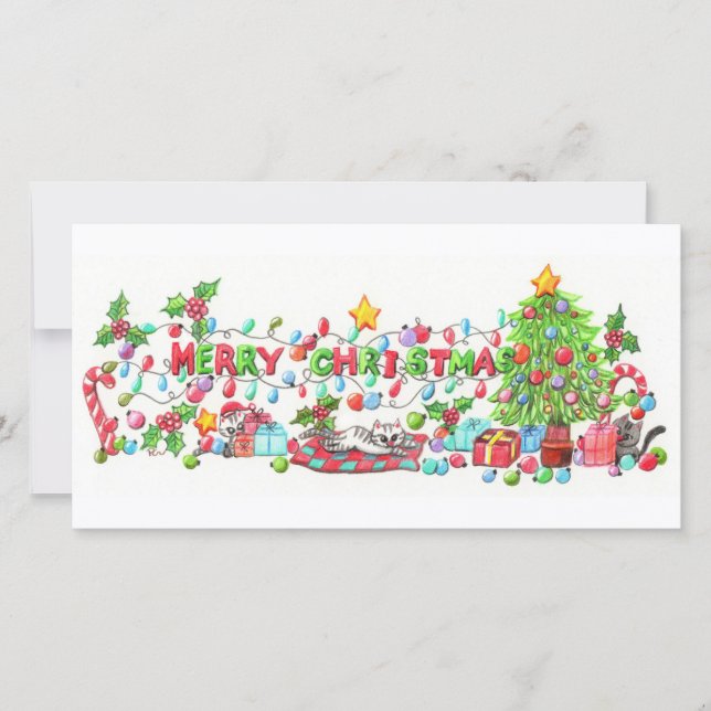 Cartes Pour Fêtes Annuelles Joyeux Noël (Devant)
