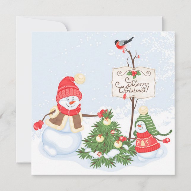 Cartes Pour Fêtes Annuelles Joyeux Noël (Devant)