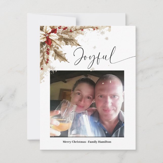Cartes Pour Fêtes Annuelles Joyeux Noël  (Devant)