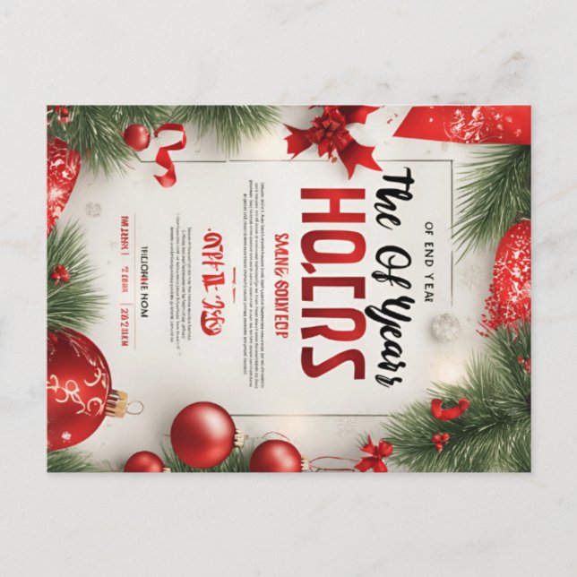 CARTES POUR FÊTES ANNUELLES JOYEUX NOËL (Devant)