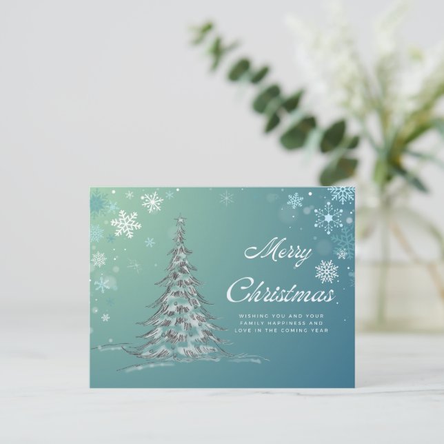 Cartes Pour Fêtes Annuelles Joyeux Noël (Debout devant)