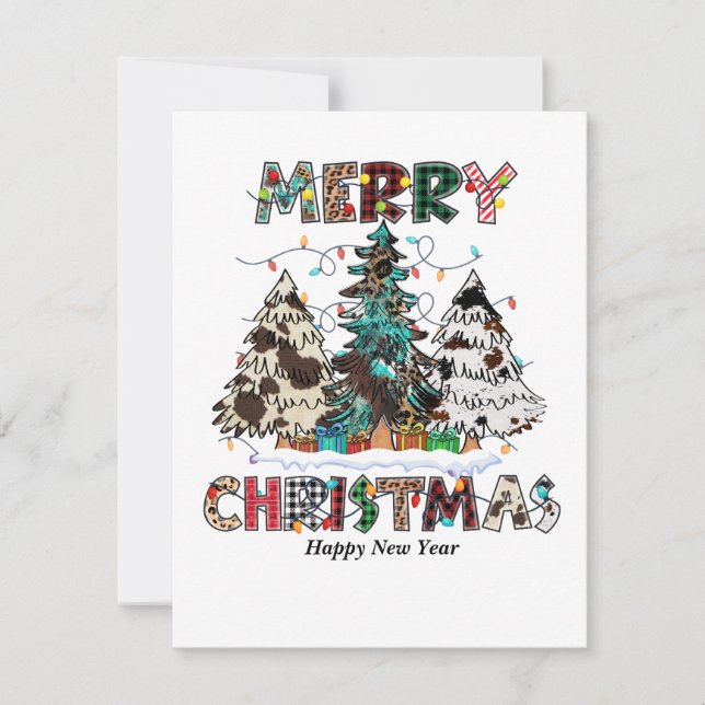 Cartes Pour Fêtes Annuelles Joyeux Noël (Devant)
