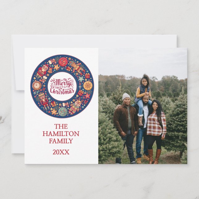 Cartes Pour Fêtes Annuelles Joyeux Noël (Devant)