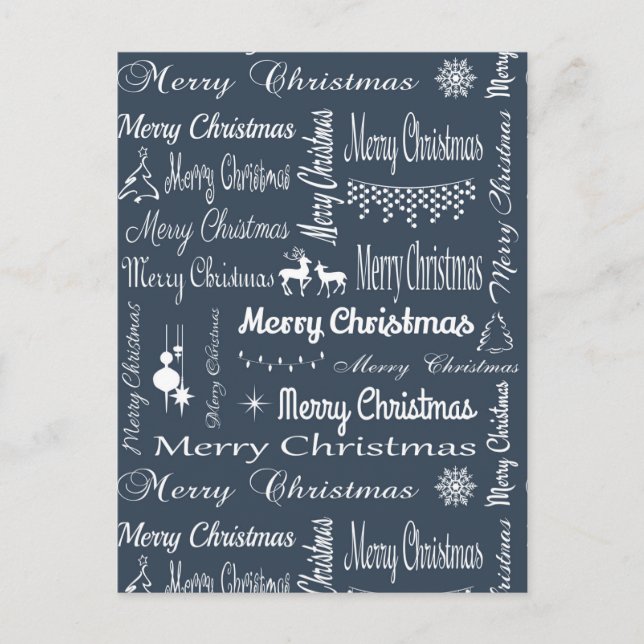 Cartes Pour Fêtes Annuelles Joyeux Noël (Devant)