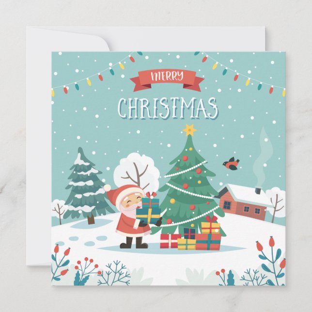 Cartes Pour Fêtes Annuelles Joyeux Noël (Devant)