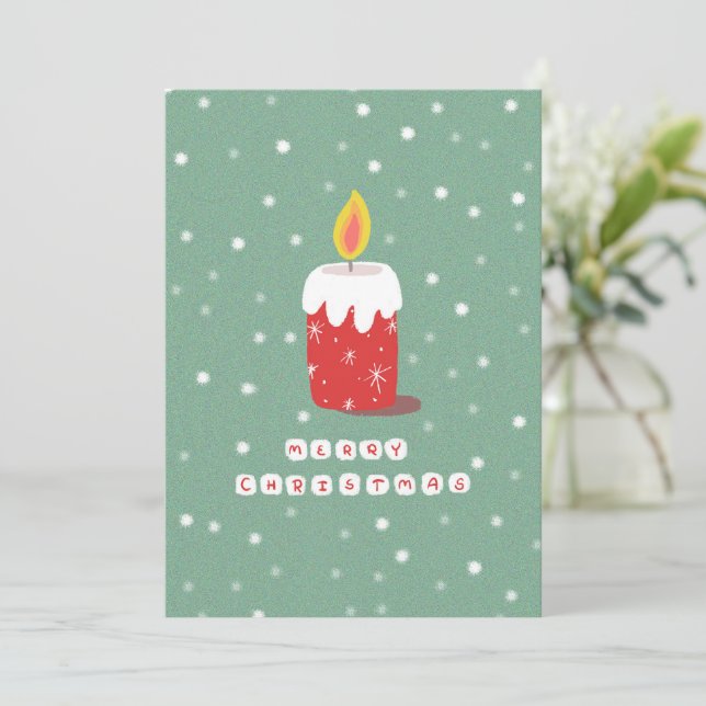Cartes Pour Fêtes Annuelles Joyeux Noël (Debout devant)