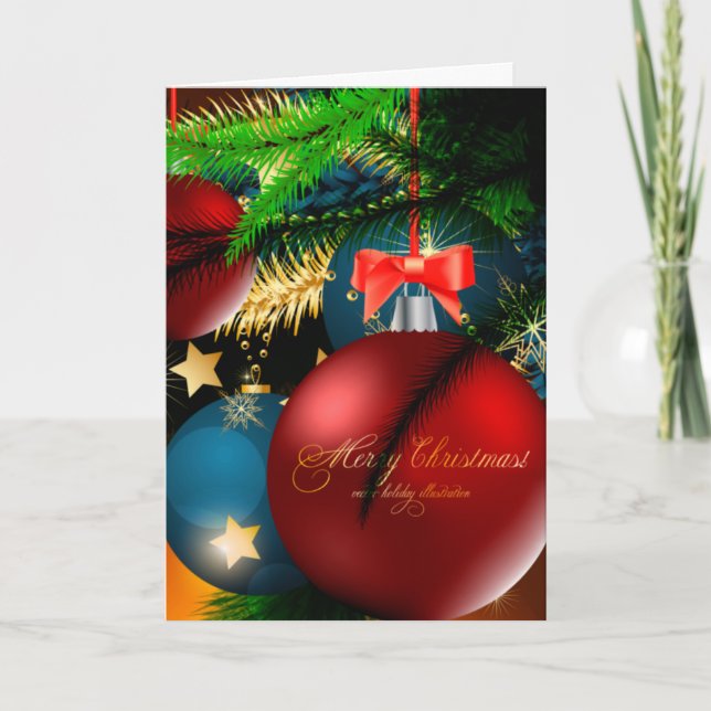 Cartes Pour Fêtes Annuelles Joyeux Noël (Devant)