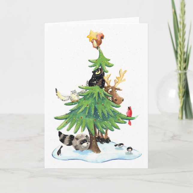 Cartes Pour Fêtes Annuelles Joyeux Noël (Devant)