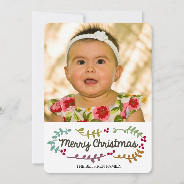Cartes Pour Fêtes Annuelles Joyeux Noël (Devant)