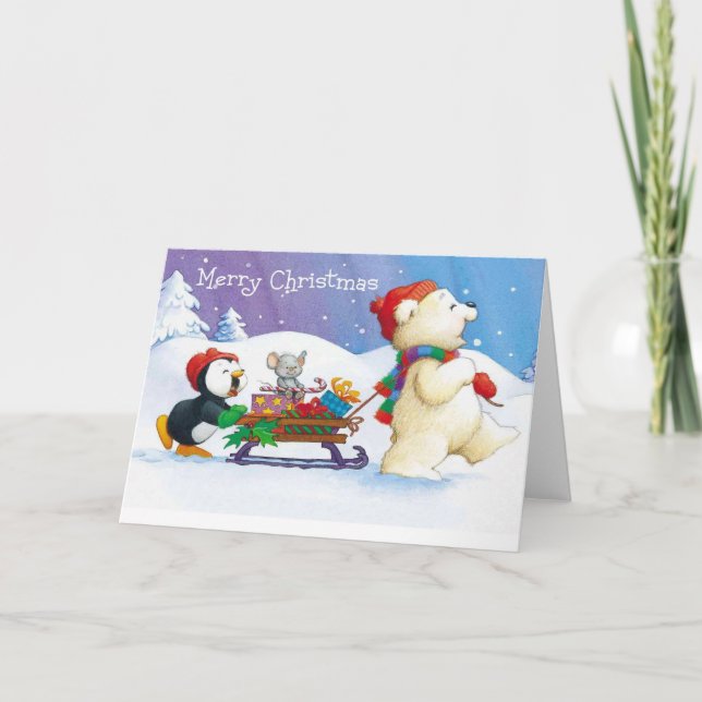Cartes Pour Fêtes Annuelles Joyeux Noël (Devant)