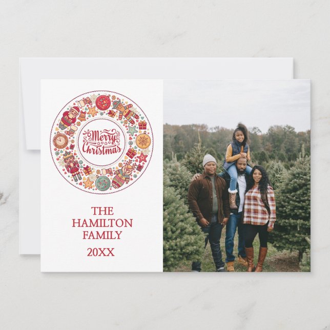 Cartes Pour Fêtes Annuelles Joyeux Noël (Devant)