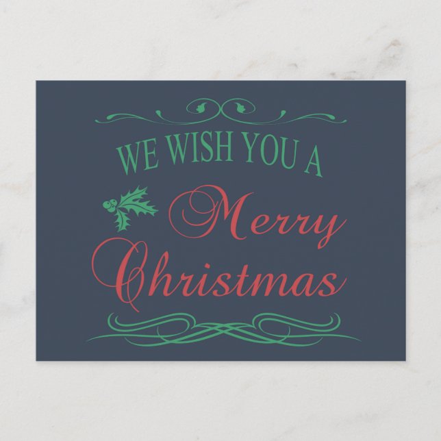 Cartes Pour Fêtes Annuelles Joyeux Noël (Devant)