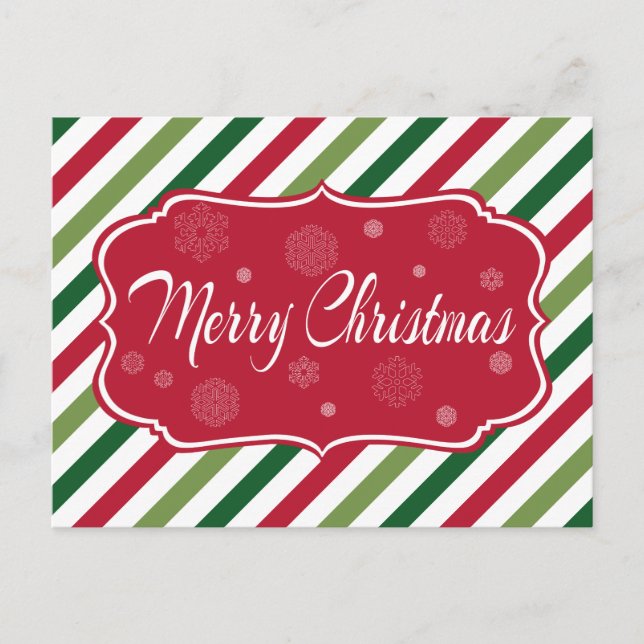 Cartes Pour Fêtes Annuelles Joyeux Noël (Devant)