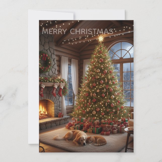 Cartes Pour Fêtes Annuelles Joyeux Noël (Devant)
