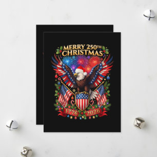 Cartes Pour Fêtes Annuelles Joyeux Noël 250e 1776 2026 Aigle Patriotique 