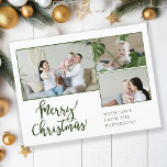 Cartes Pour Fêtes Annuelles Joyeux Noël! 3- Photo<br><div class="desc">Joyeux Noël! Spécifique au client, 3- photo carte postale vacances.</div>