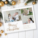 Cartes Pour Fêtes Annuelles Joyeux Noël! 3 - Photo<br><div class="desc">Joyeux Noël! Spécifique au client, 3- photo carte postale vacances.</div>
