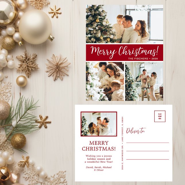 Cartes Pour Fêtes Annuelles Joyeux Noël 4 Photo (Créateur téléchargé)