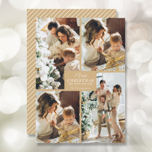 Cartes Pour Fêtes Annuelles Joyeux Noël 4 Photo Collage