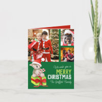 Joyeux Noël 4 photo ours boîte cadeau vert