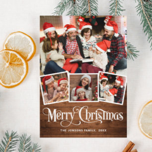 Cartes Pour Fêtes Annuelles Joyeux Noël 4 PHOTO Salutation