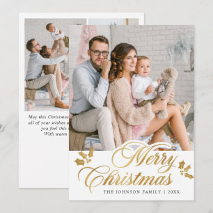 Cartes Pour Fêtes Annuelles Joyeux Noël 4 Salutation moderne
