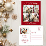 Cartes Pour Fêtes Annuelles Joyeux Noel 5 Photo<br><div class="desc">Cette fabuleuse carte postale 5 vacances photo avec "Joyeux Noel!" en police moderne et votre nom de famille et année en une police traditionnelle nette et nette, en blanc sur rouge, est parfaite pour envoyer à votre famille et vos amis. Tout le monde adorera avoir de nouvelles photos de votre...</div>