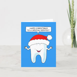 Cartes Pour Fêtes Annuelles Joyeux Noël à Dentist Talking Tooth