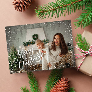 Cartes Pour Fêtes Annuelles Joyeux Noël à la main - photo complète