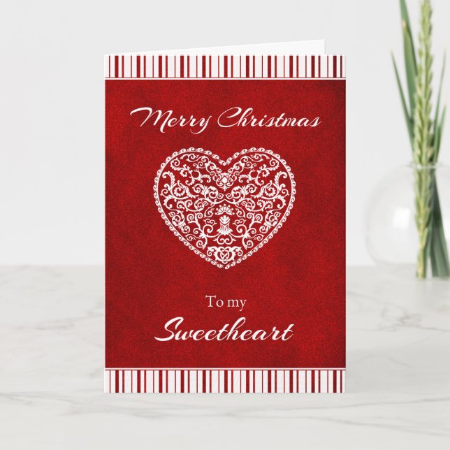 Cartes Pour Fêtes Annuelles Joyeux Noël à mon amour (Devant)