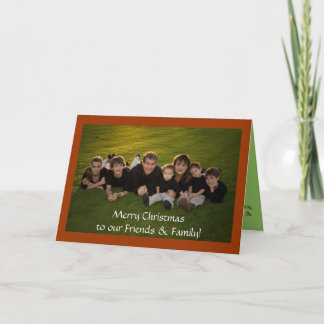 Cartes Pour Fêtes Annuelles Joyeux Noël à nos amis et famille