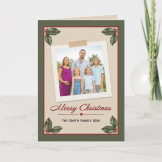 Cartes Pour Fêtes Annuelles Joyeux Noël à qui que ce soit Votre photo Nom pers