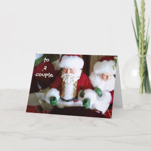 CARTES POUR FÊTES ANNUELLES JOYEUX NOËL À UN COUPLE SPÉCIAL M/M CLAUS