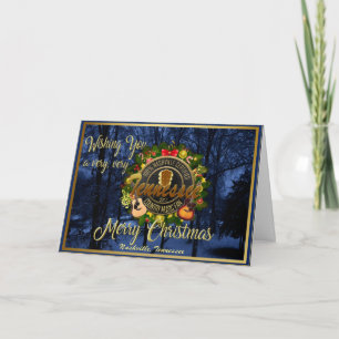 Cartes Pour Fêtes Annuelles Joyeux Noël à un fan du Tennessee Country Music