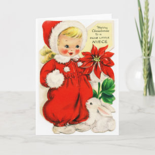 Cartes Pour Fêtes Annuelles Joyeux Noël à une chère petite nièce