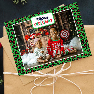 Cartes Pour Fêtes Annuelles Joyeux Noël (ajoutez votre propre photo) Empreinte