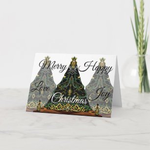 Cartes Pour Fêtes Annuelles Joyeux Noël Amour Joie Noël