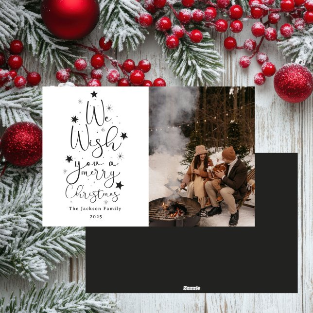 Cartes Pour Fêtes Annuelles Joyeux Noël amusant famille photo Vacances (Créateur téléchargé)