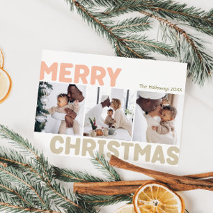 Cartes Pour Fêtes Annuelles Joyeux Noël année en revue 3 Photo