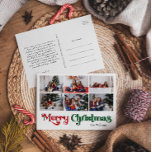 Cartes Pour Fêtes Annuelles Joyeux Noël année en revue 6 Photo<br><div class="desc">Célébrez la saison avec cette année unique et classique Joyeux Noël en revue 6 photo carte postale de vacances avec une touche de charme vintage. Le design minimaliste présente une élégante palette de couleurs rouge et verte, évoquant l'esprit cosy de l'hiver. Son attrait moderne et ludique, associé à la formulation...</div>