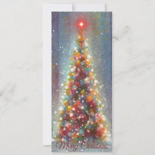 Cartes Pour Fêtes Annuelles Joyeux Noël Arbre de Fêtes Vintage