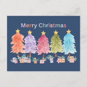 Cartes Pour Fêtes Annuelles Joyeux Noël Arbres et présents