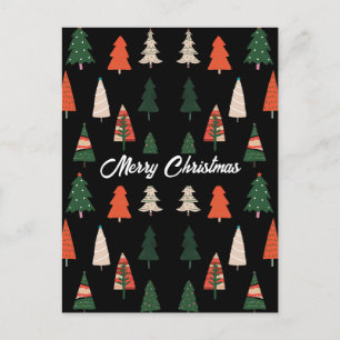 Cartes Pour Fêtes Annuelles Joyeux Noël arbres Festive
