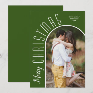 Cartes Pour Fêtes Annuelles Joyeux Noël Arche verte Photo